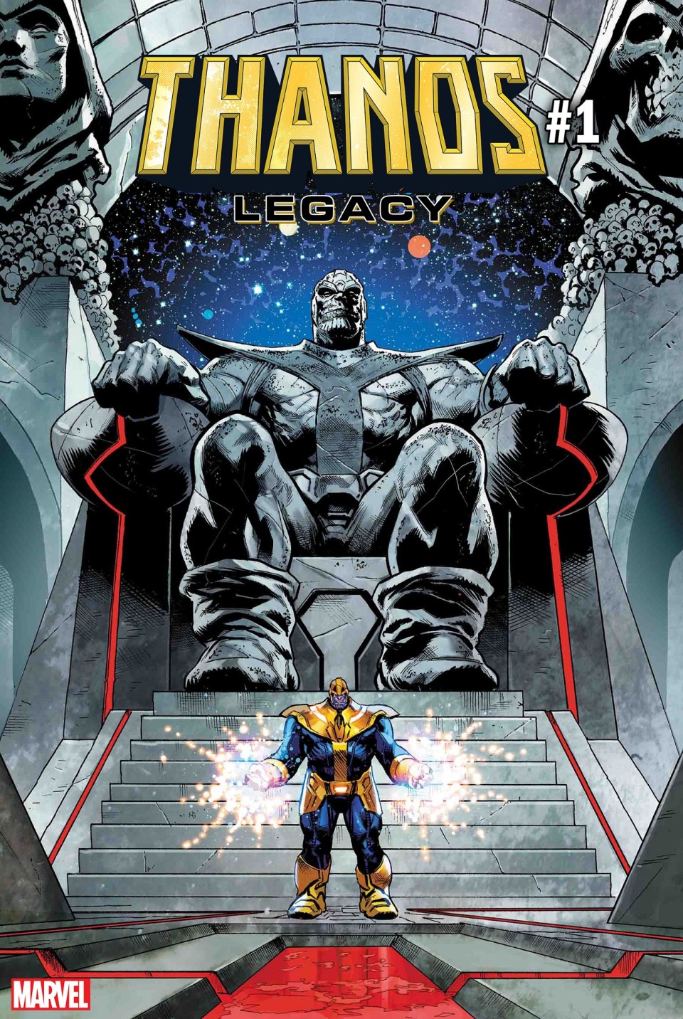 Thanos Legacy #1, copertina di Brian Level