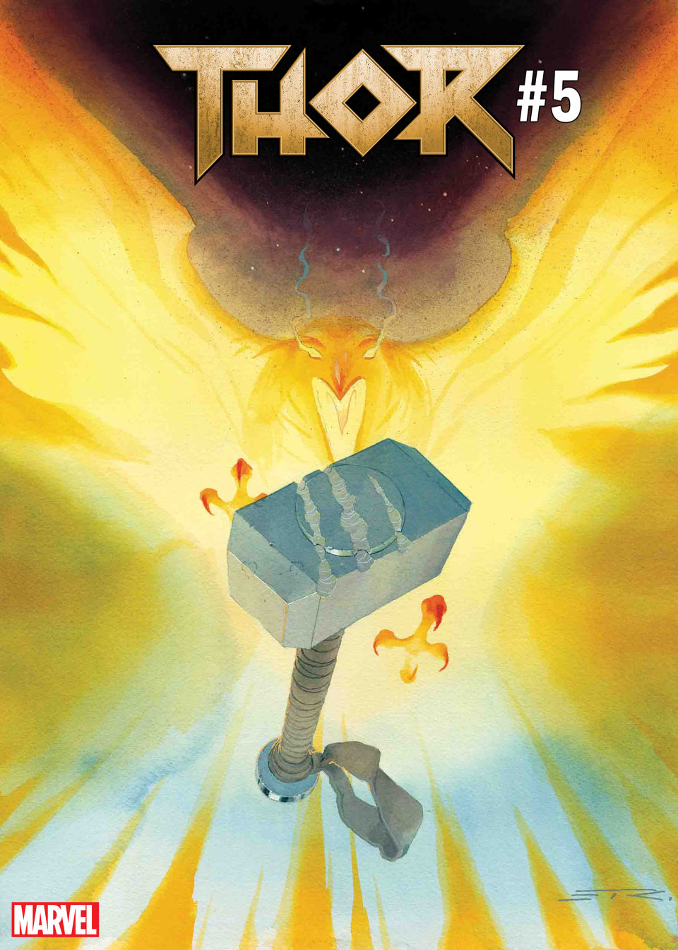 Thor #5, copertina di Mike del Mundo