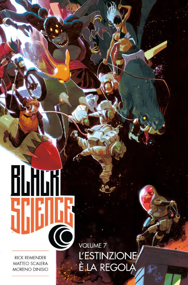 Black Science vol. 7: L'estinzione è la regola, copertina di Matteo Scalera