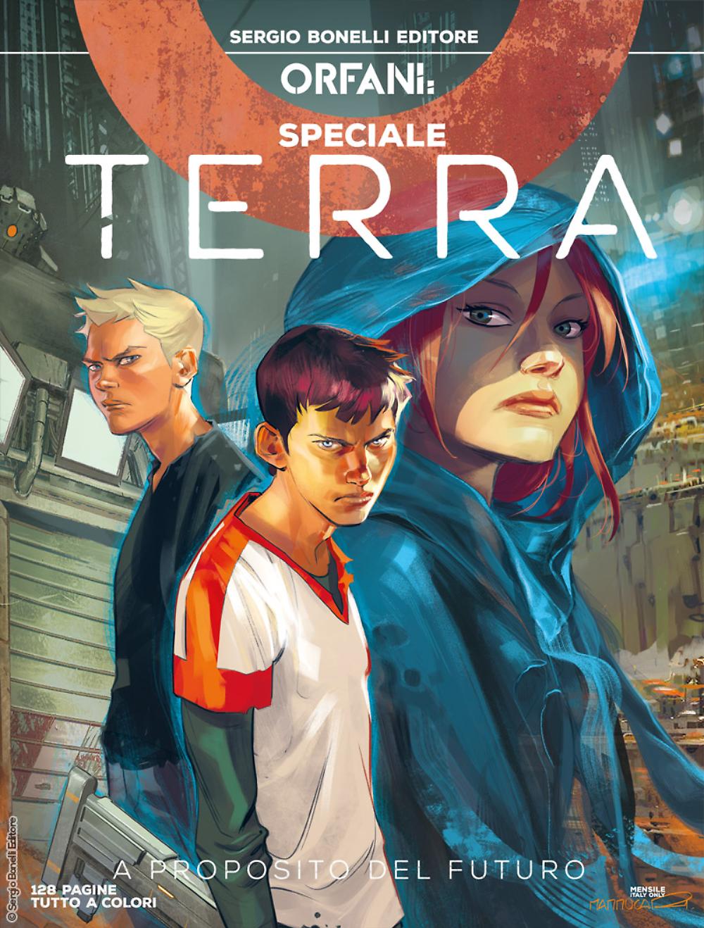 Orfani Speciale - Terra 1: A proposito del futuro, copertina di Emiliano Mammucari