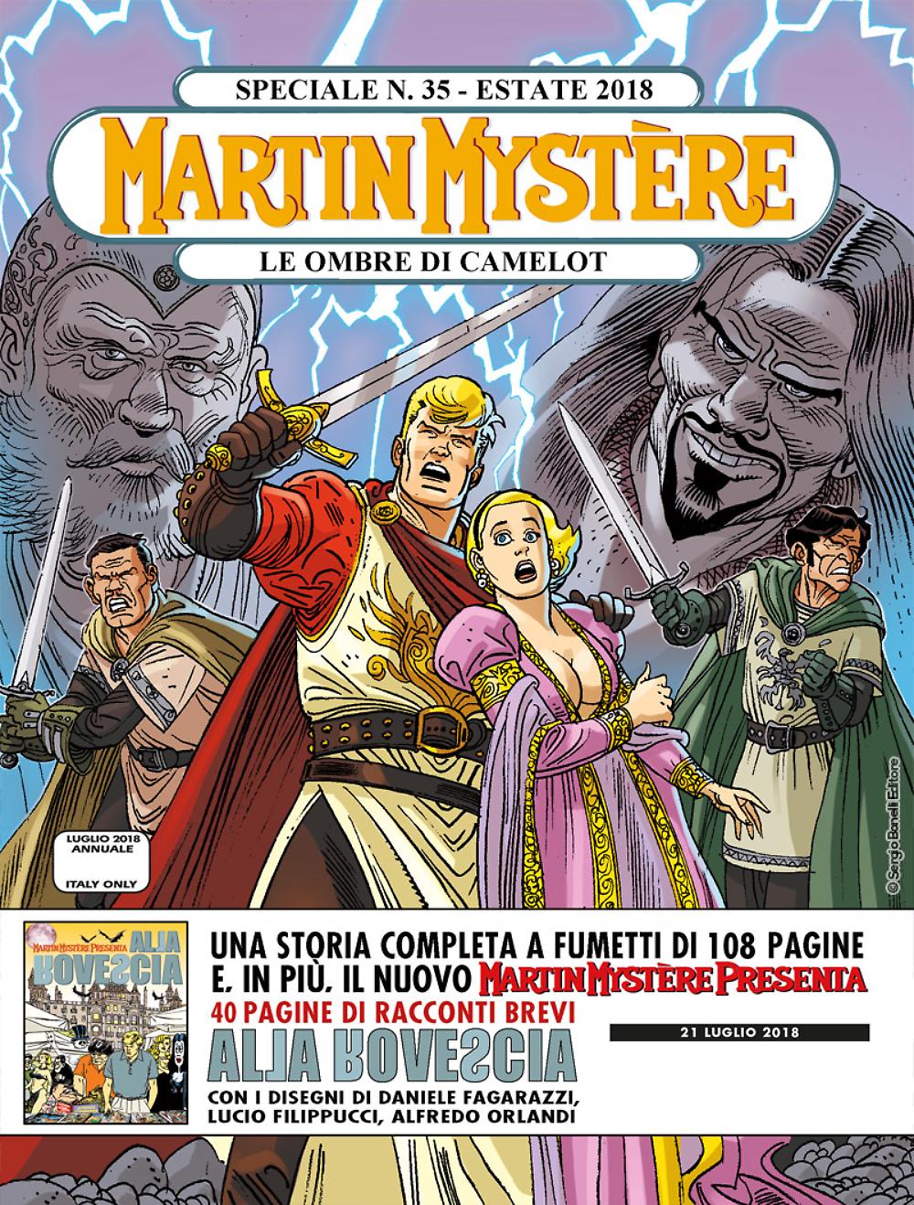 Speciale Martin Mystere 35: Le ombre di Camelot, copertina di Giancarlo Alessandrini