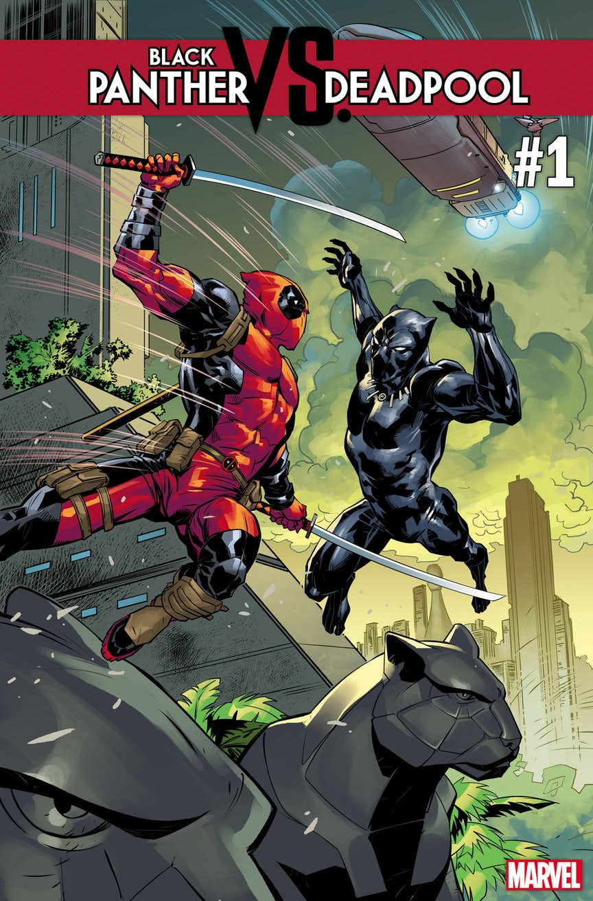 Black Panther vs. Deadpool #1, copertina di Ryan Benjamin