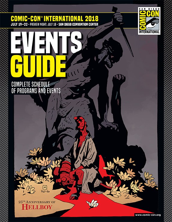 Comic-Con International 2018: Events Guide, copertina di Mike Mignola