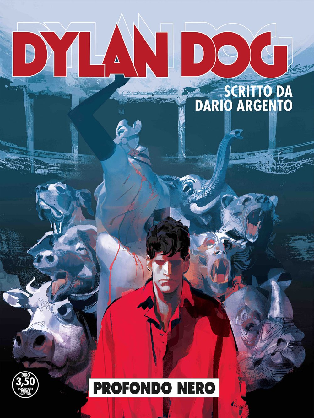 Dylan Dog 383: Profondo nero, copertina di Gigi Cavenago