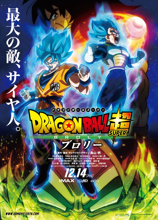 Dragon Ball Super: Broly, locandina