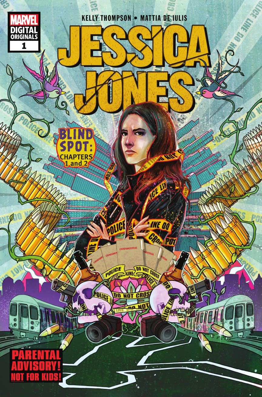 Jessica Jones #1, copertina di Mattia De Iulis