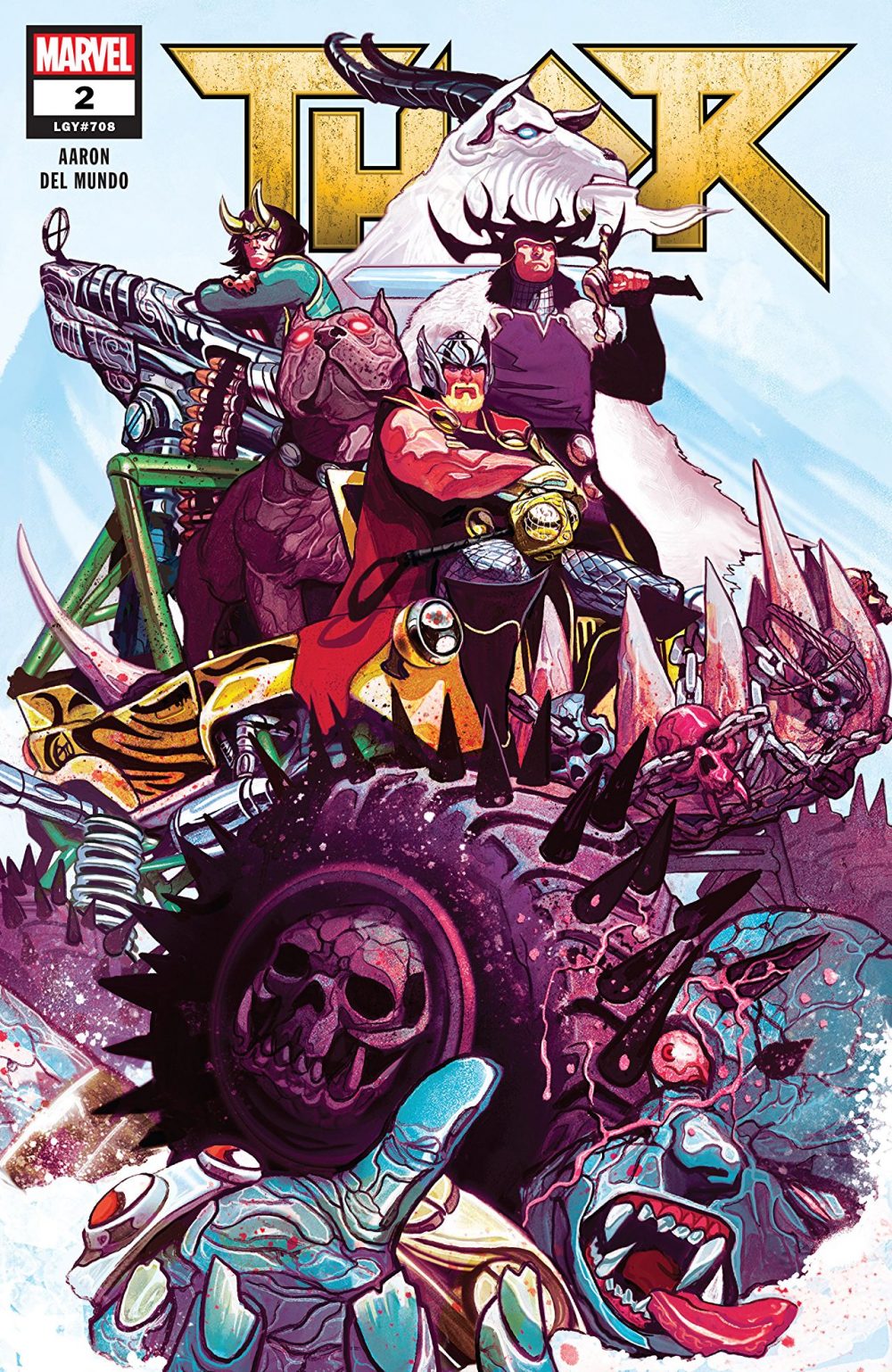 Thor #2, copertina di Mike Del Mundo