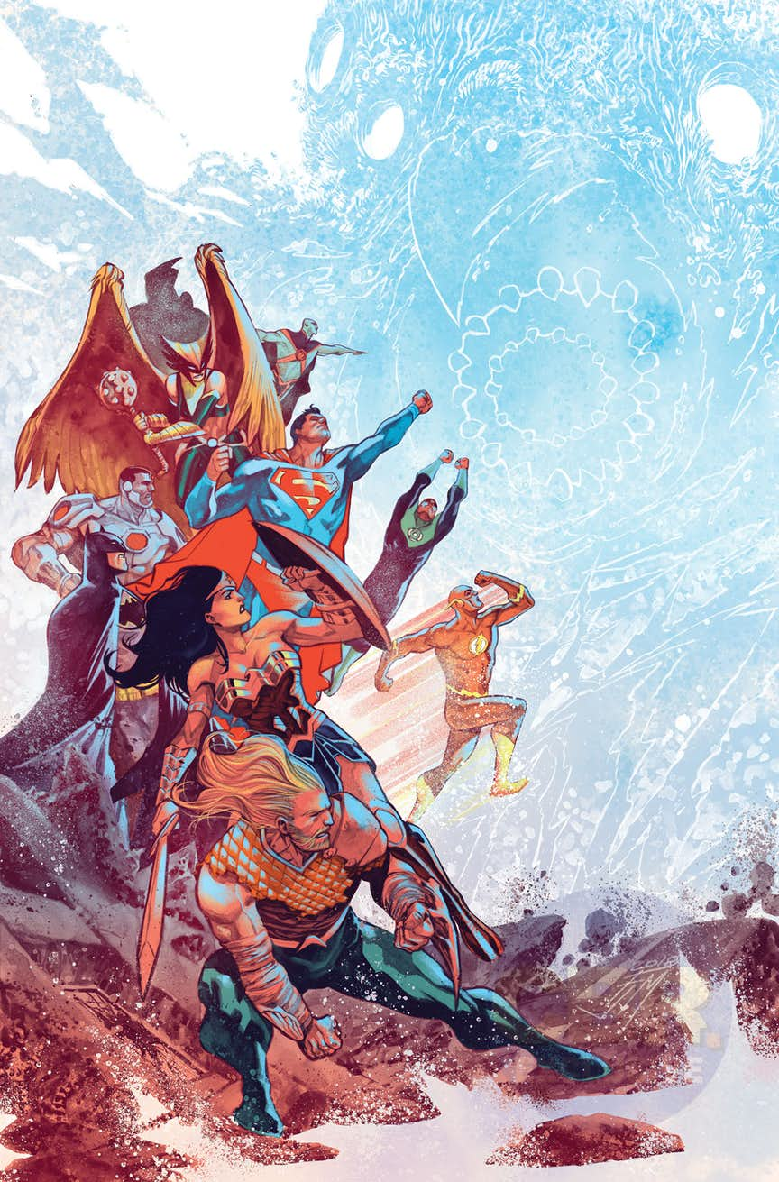 Justice League #11, copertina di Francis Manapul