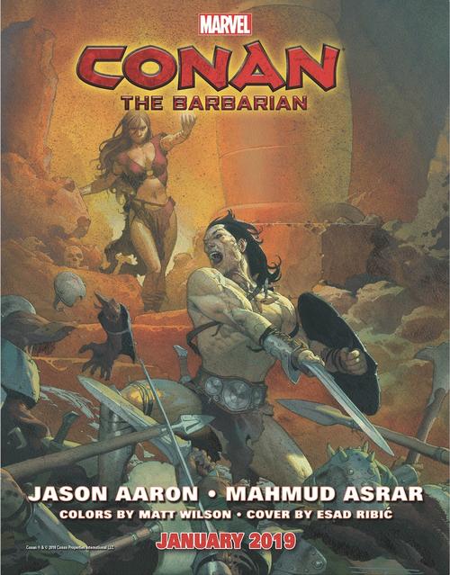 Conan the Barbarian #1, copertina di Esad Ribic