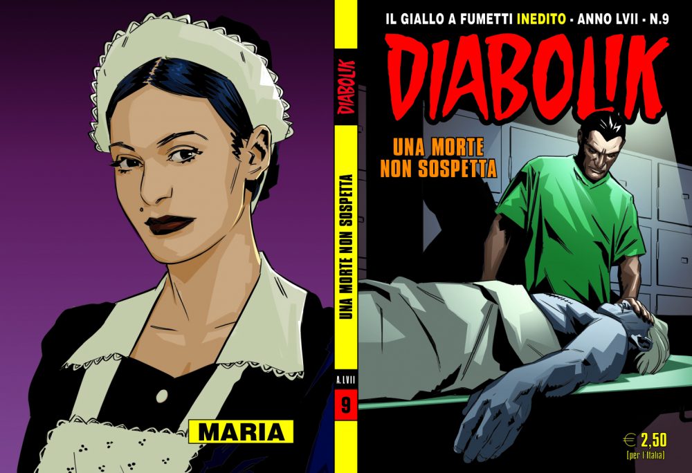 Diabolik Anno LVII n. 9 – 1° settembre, copertina di Matteo Buffagni