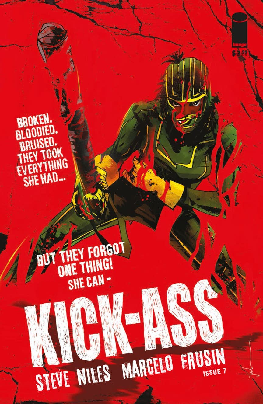 Kick-Ass #7, copertina di Marcel Frusin