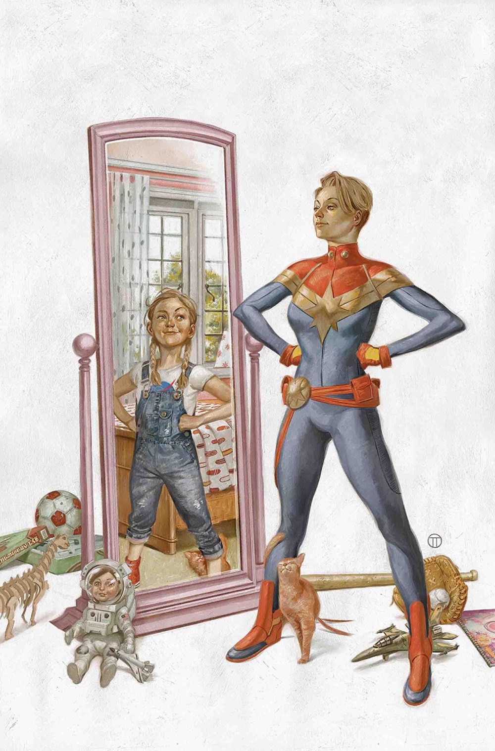 Life of Captain Marvel #2, copertina di Julian Totino Tedesco