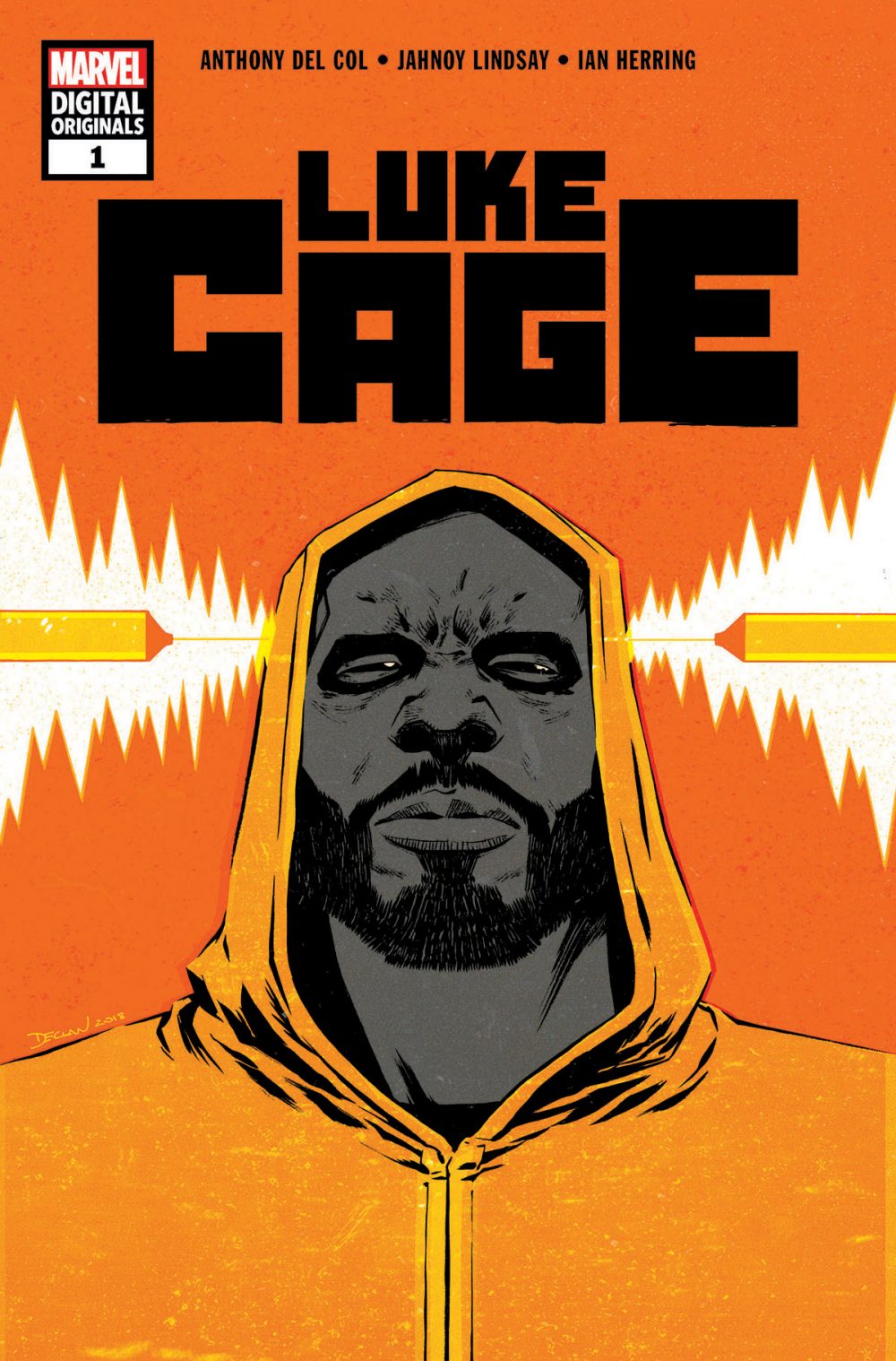 Luke Cage #1, copertina di Declan Shalvey