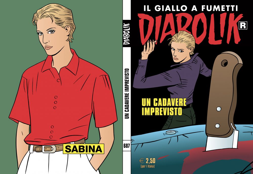 Diabolik R 687 – 10 settembre, copertina di Sergio e Paolo Zaniboni