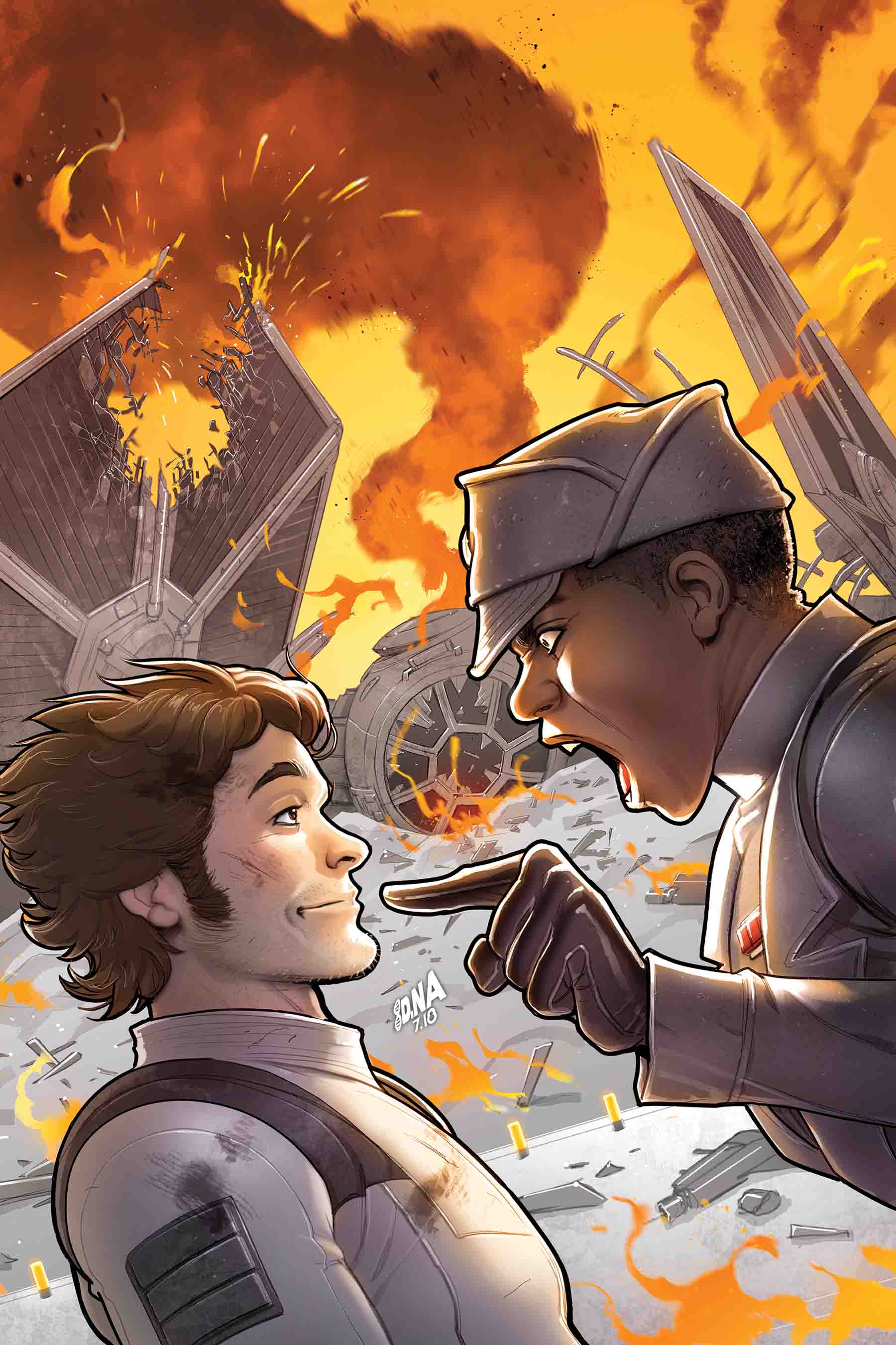 Han Solo: Imperial Cadet #1, copertina di David Nakayama