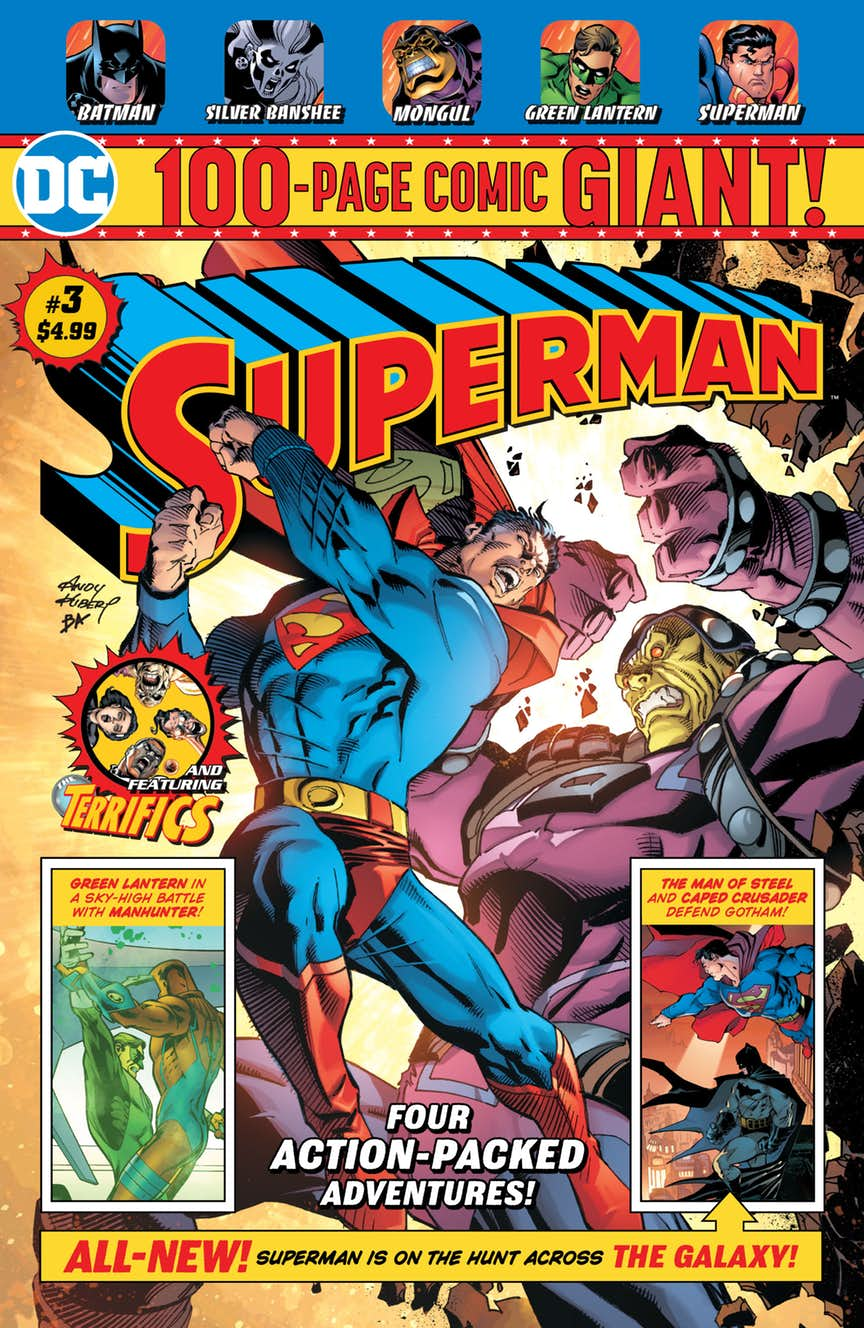 Superman Giant #3, copertina di Andy Kubert