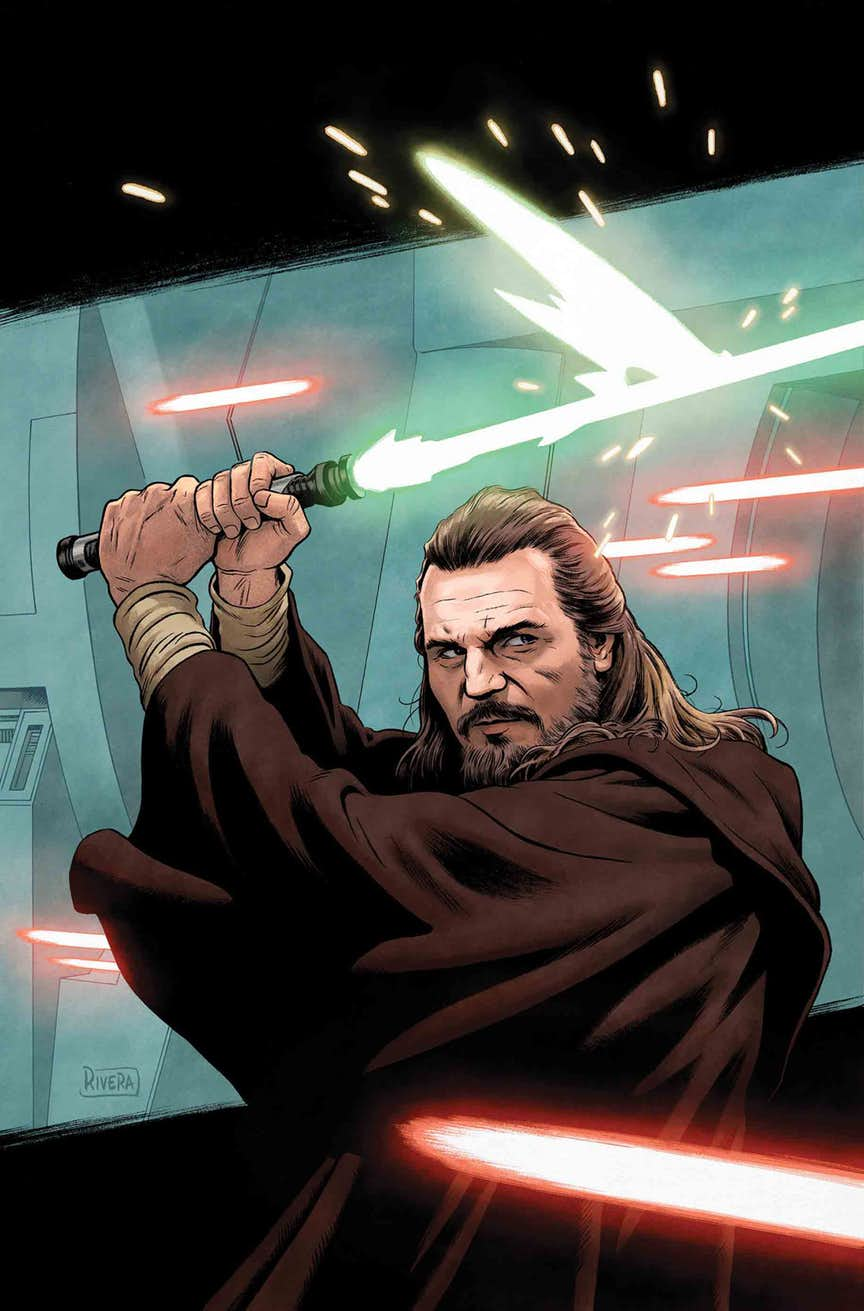 Age of Republic: Qui-Gon Jinn #1, copertina di Paolo Rivera