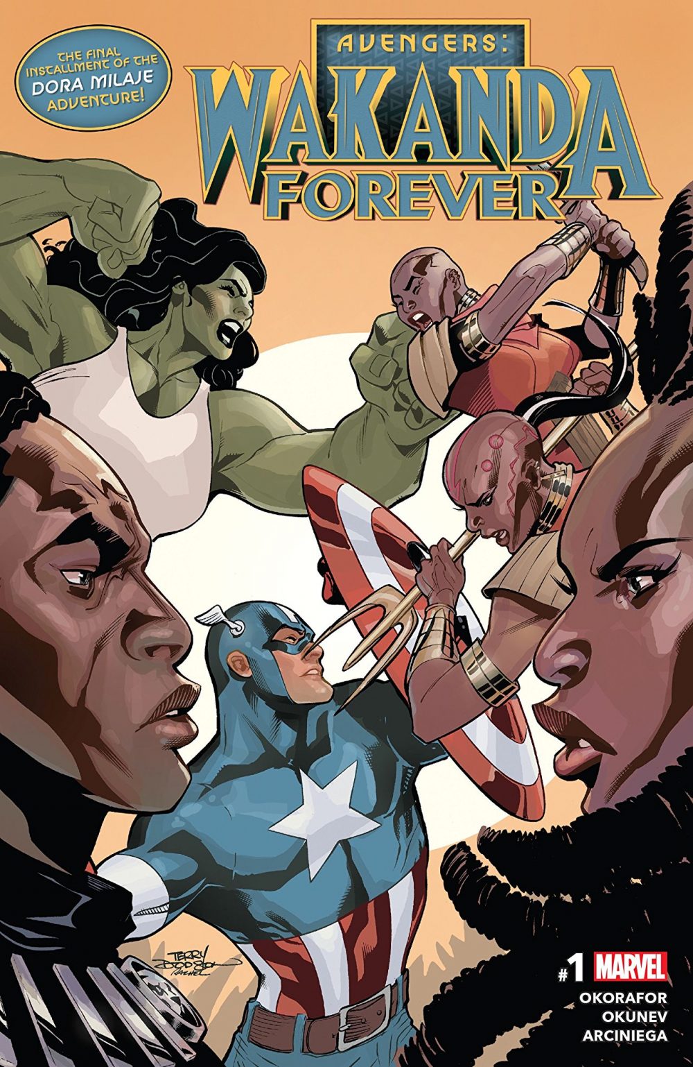 Avengers Wakanda Forever, copertina di Terry Dodson