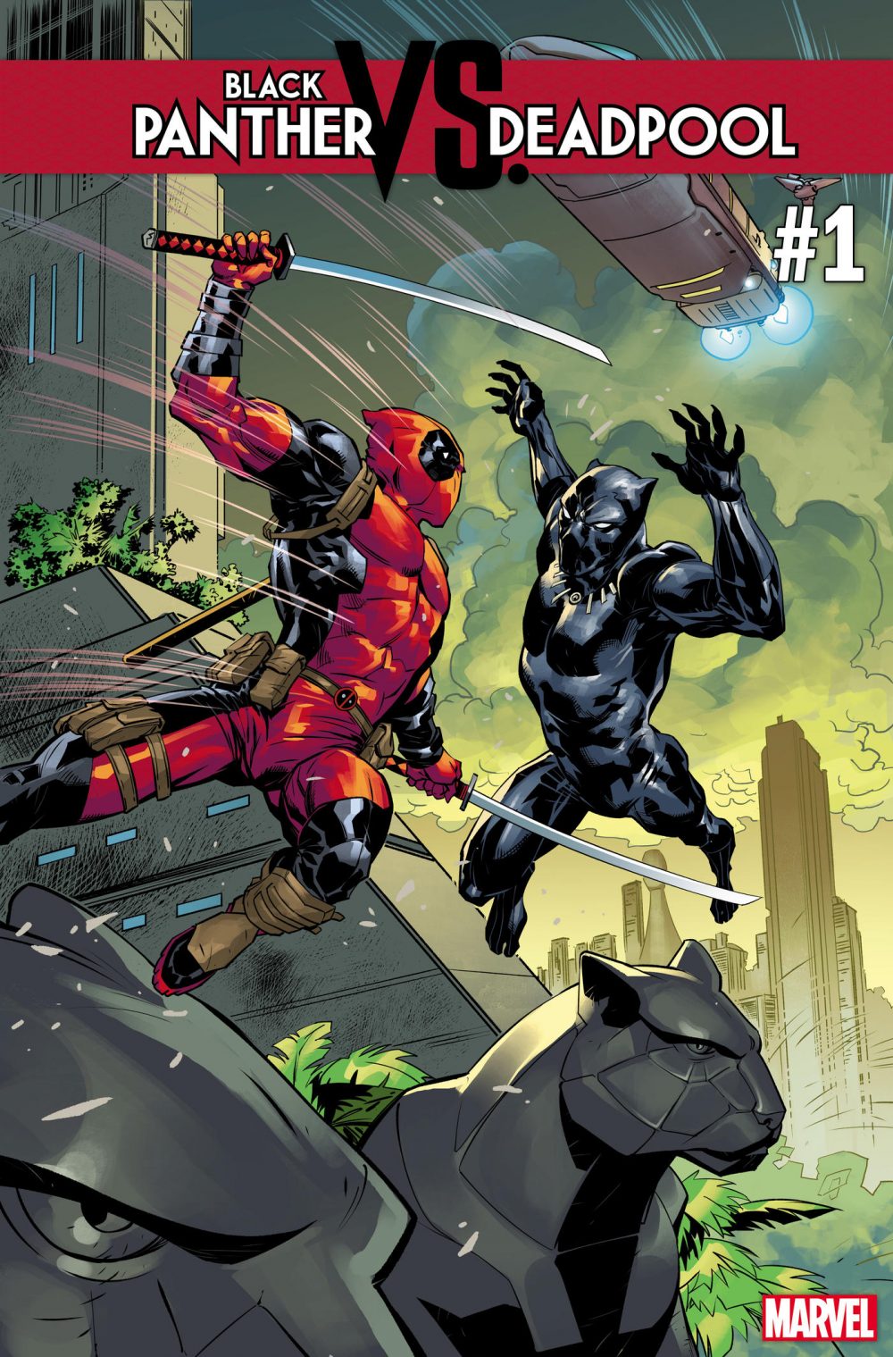 Black Panther Vs. Deadpool #1, copertina di Ryan Benjamin