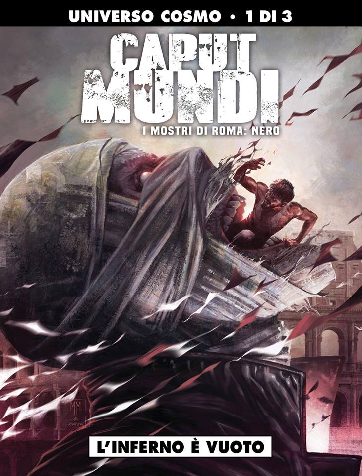 Caput Mundi, I mostri di Roma - Nero 1: L'inferno è vuoto, copertina di Marco Mastrazzo