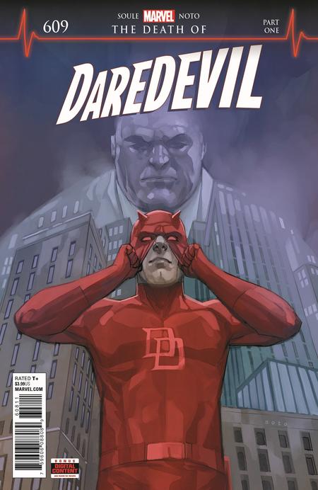 Daredevil #609, copertina di Phil Noto