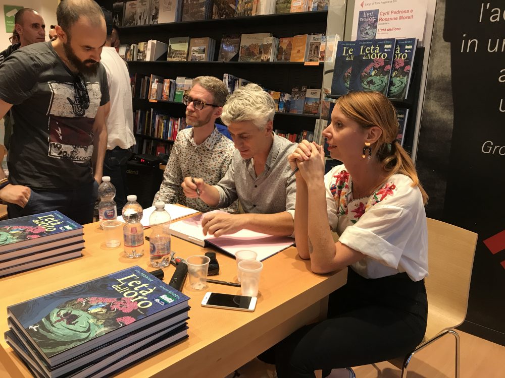 L'età dell'oro, Cyril Pedrosa e Roxanne Morei alla libreria Feltrinelli