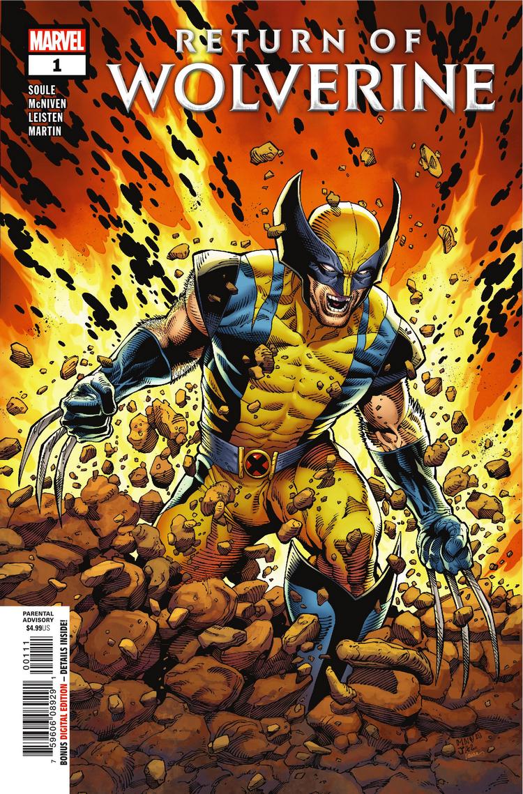 Return of Wolverine #1, copertina di Steve McNiven