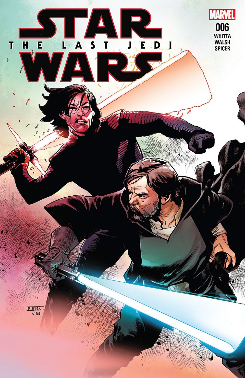 Star Wars: The Last Jedi Adaptation #6, copertina di Mahmud Asrar