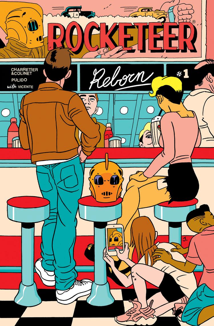 The Rocketeer Reborn #1, copertina di Javier Pulido