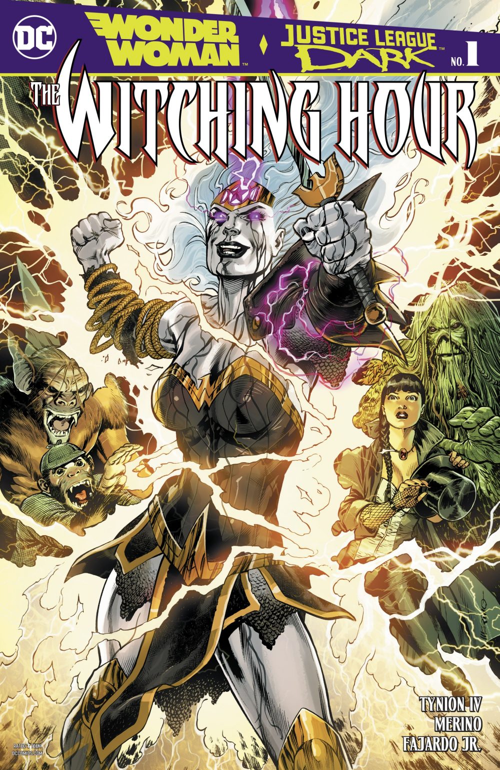 Wonder Woman and the Justice League Dark: The Witching Hour #1, copertina di Alvaro Martinez