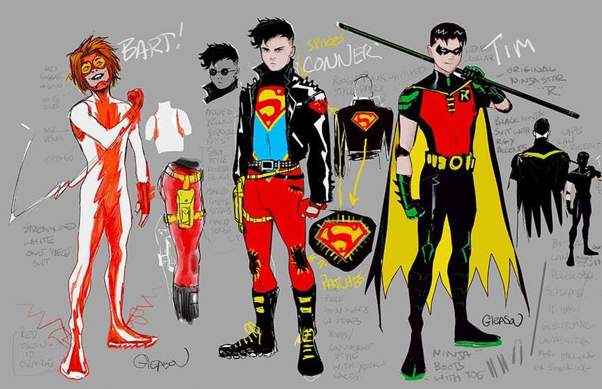 Young Justice, design