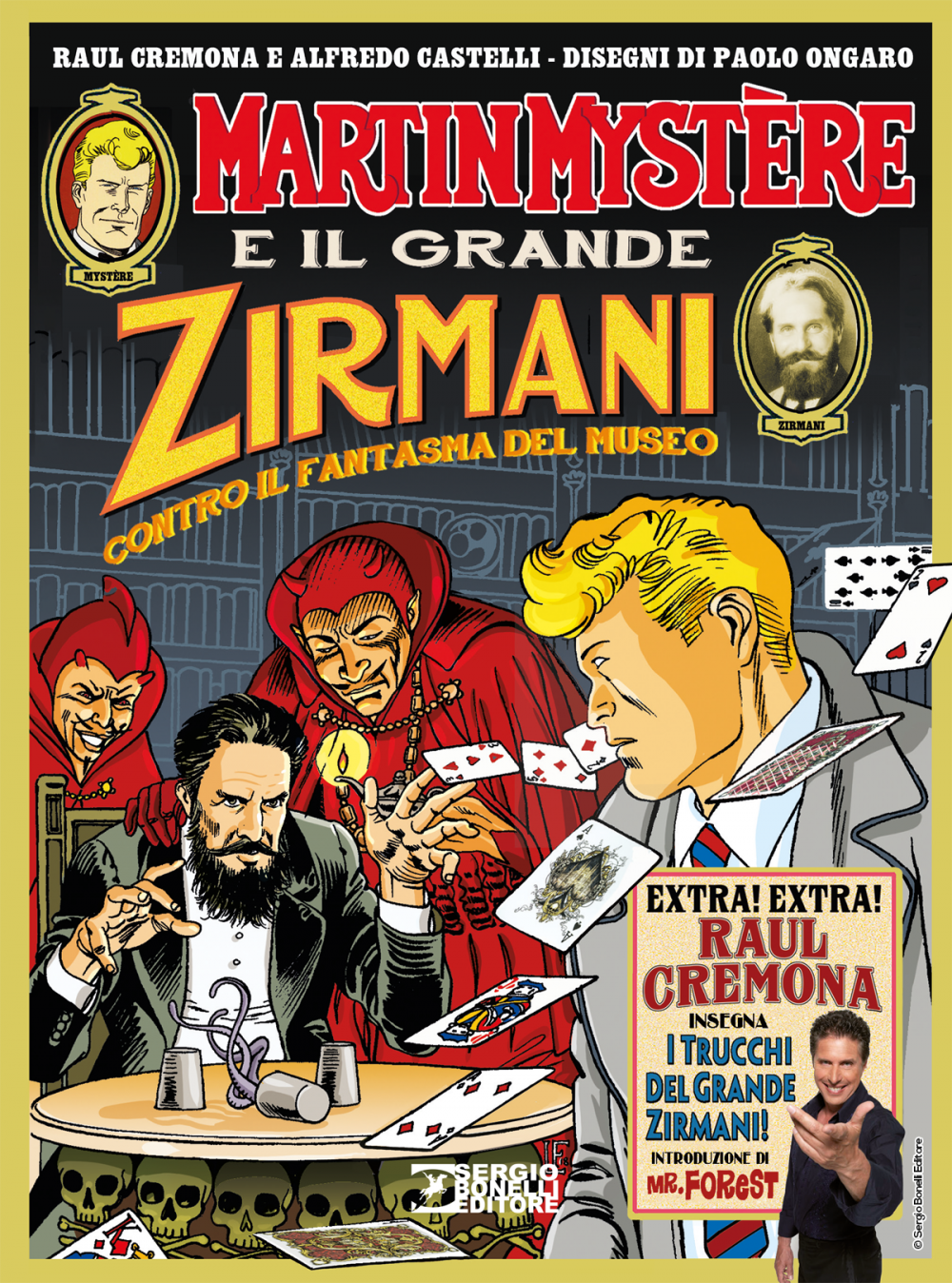 Martin Mystère e il Grande Zirmani – Il fantasma del museo, copertina di Lucio Filippucci