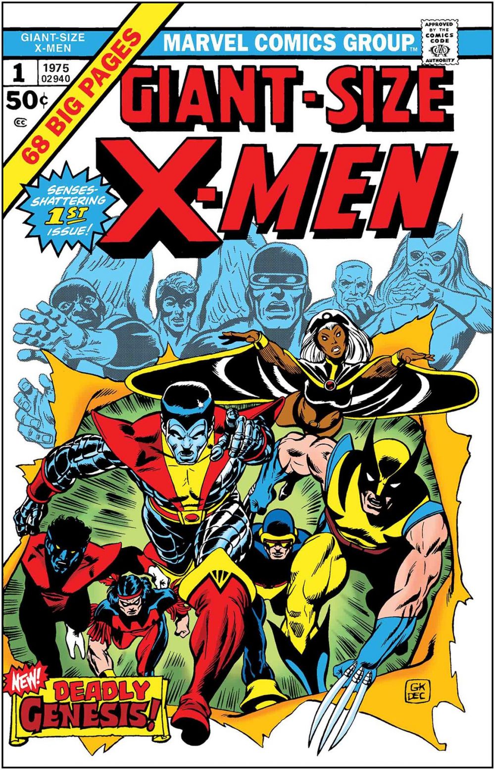 Giant-Size X-Men #1, copertina di Gil Kane