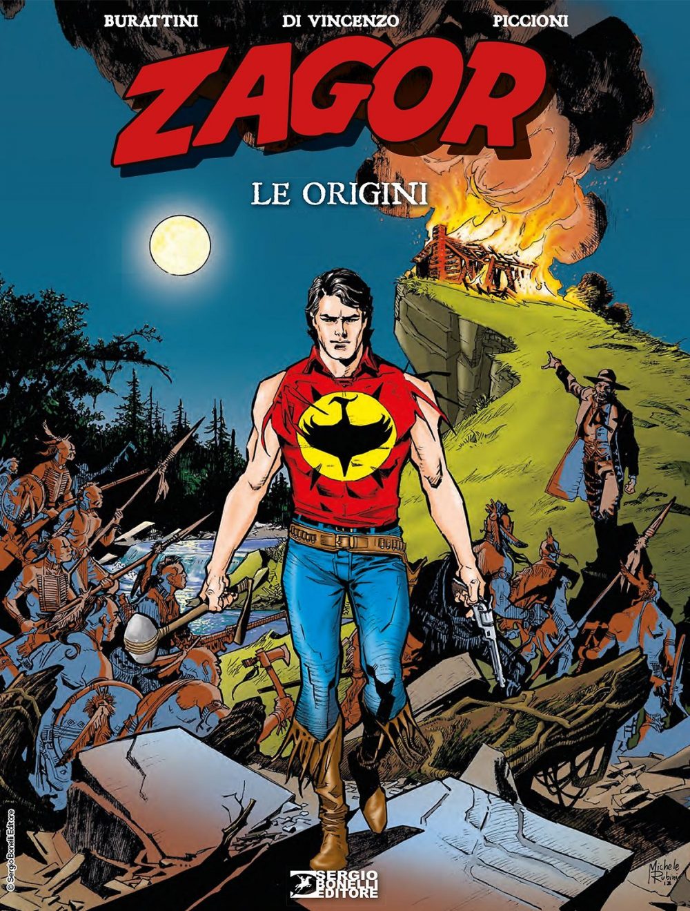 Zagor - Le origini, copertina di Michele Rubini