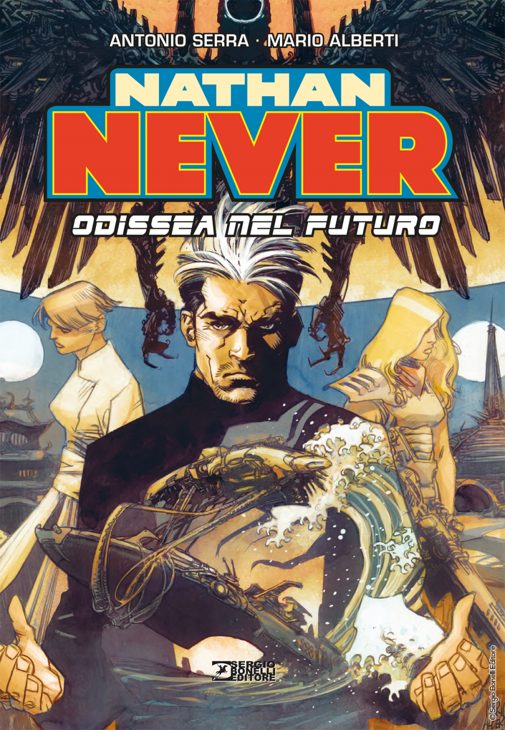 Nathan Never: Odissea nel futuro, copertina di Mario Alberti