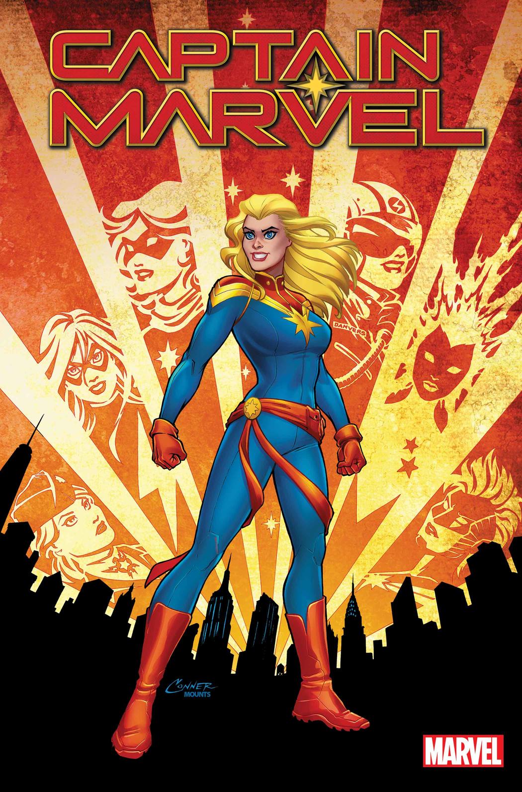 Captain Marvel #1, copertina di Amanda Conner