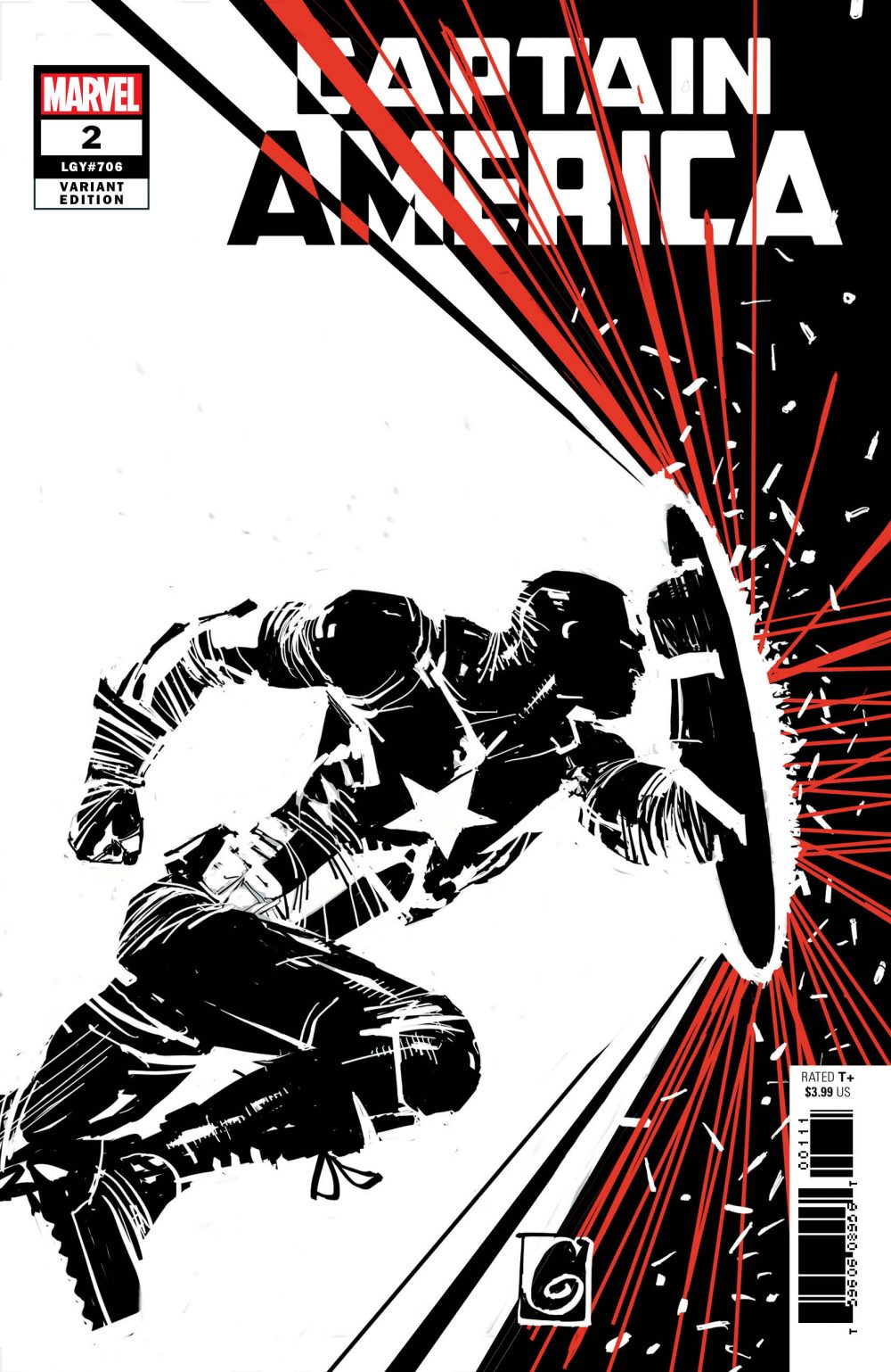 Captain America #2, variant cover di Ron Garney