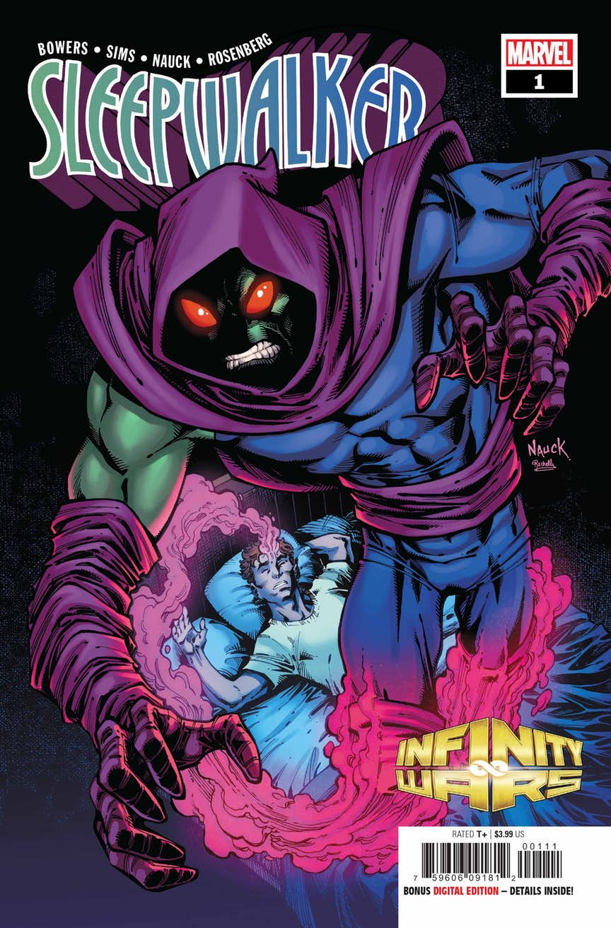 Infinity Wars: Sleepwalker #1, copertina di Todd Nauck