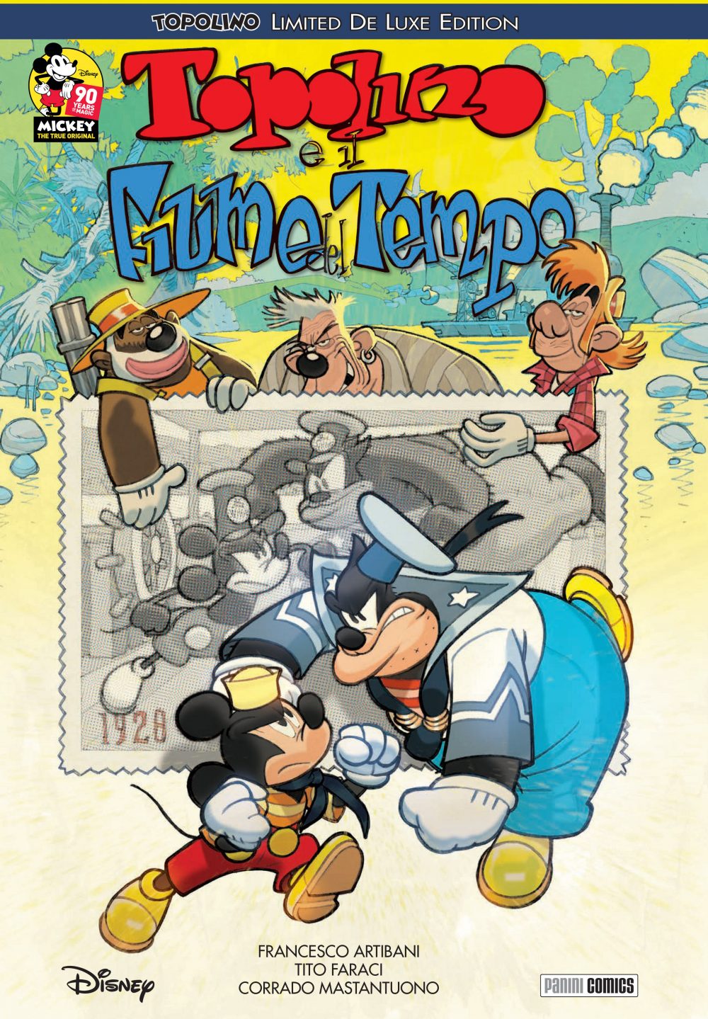 Topolino e il Fiume del Tempo, copertina di Corrado Mastantuono