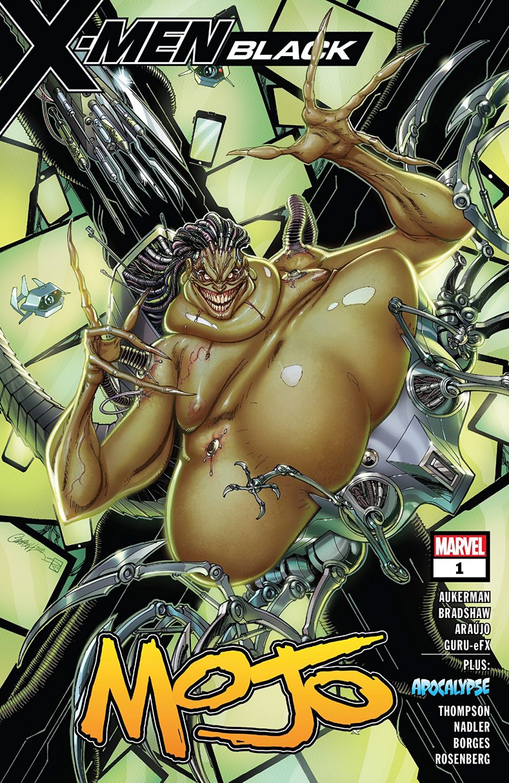 X-Men: Black - Mojo #1, copertina di J. Scott Campbell