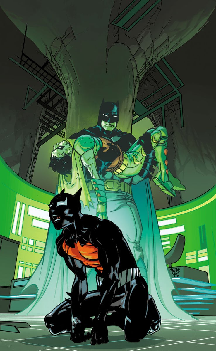 Batman Beyond #29, copertina di Pasqual Ferry