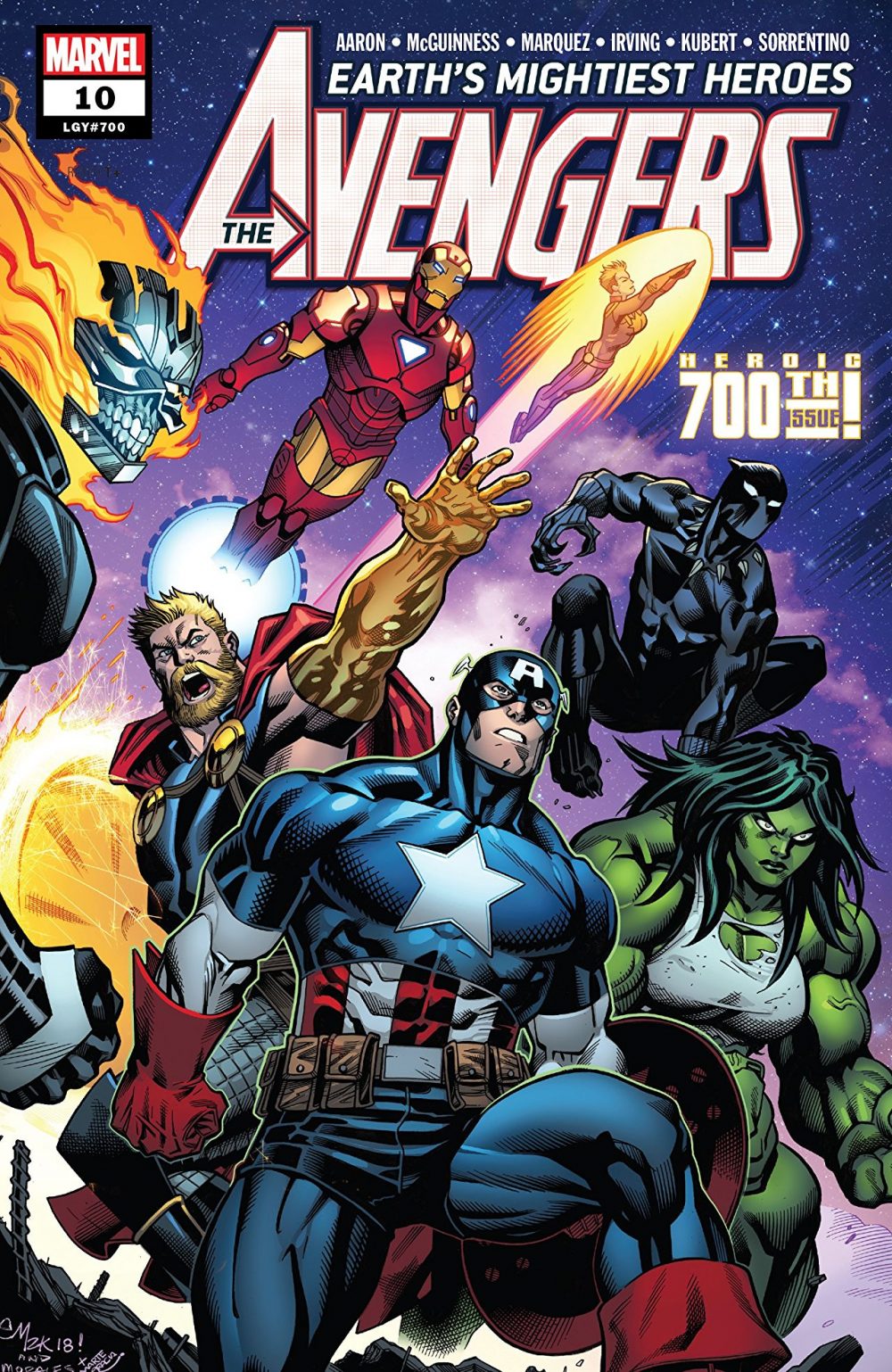 Avengers #700, copertina di Ed McGuinness