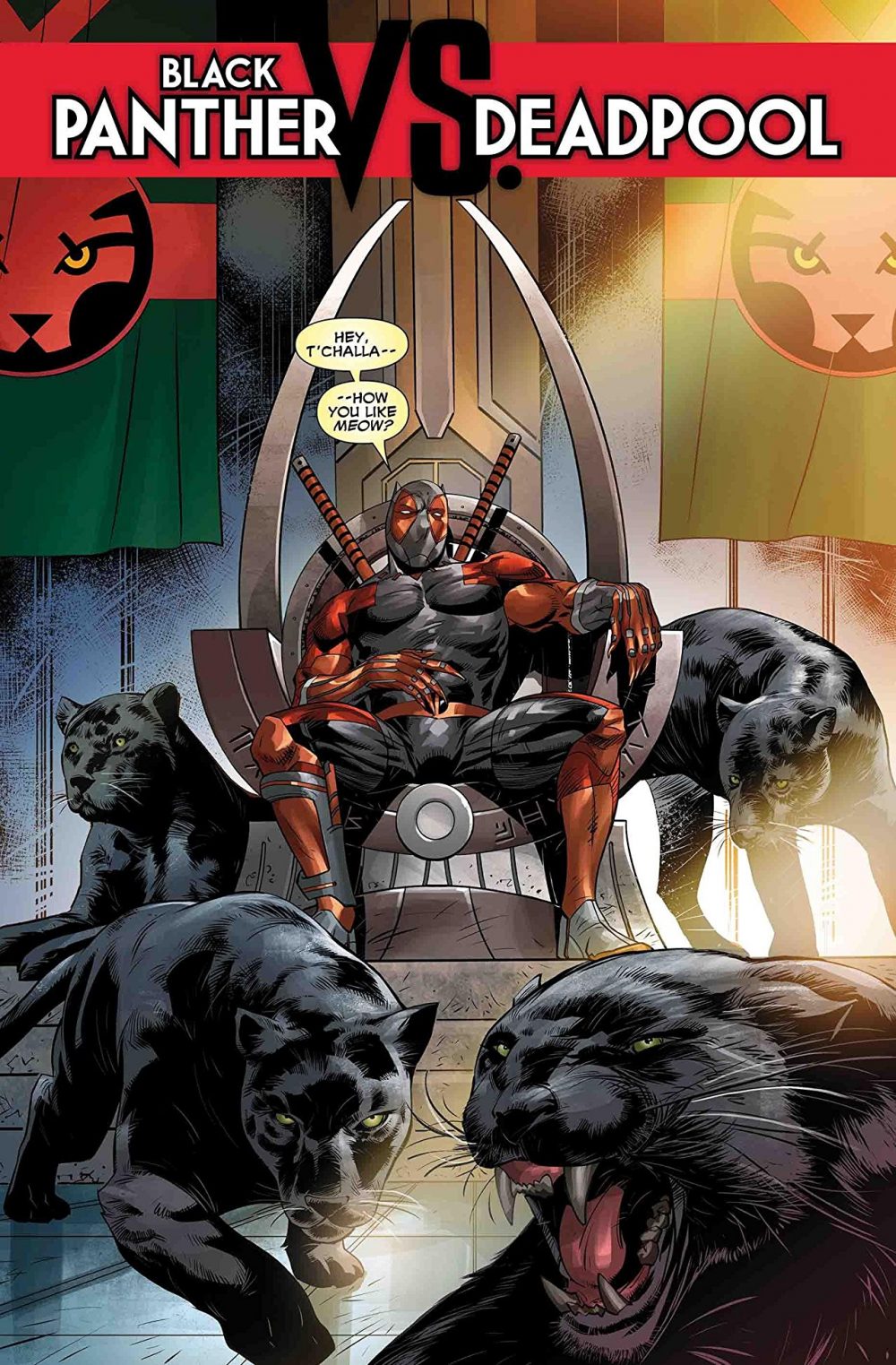 Black Panther vs. Deadpool #4, copertina di Ryan Benjamin