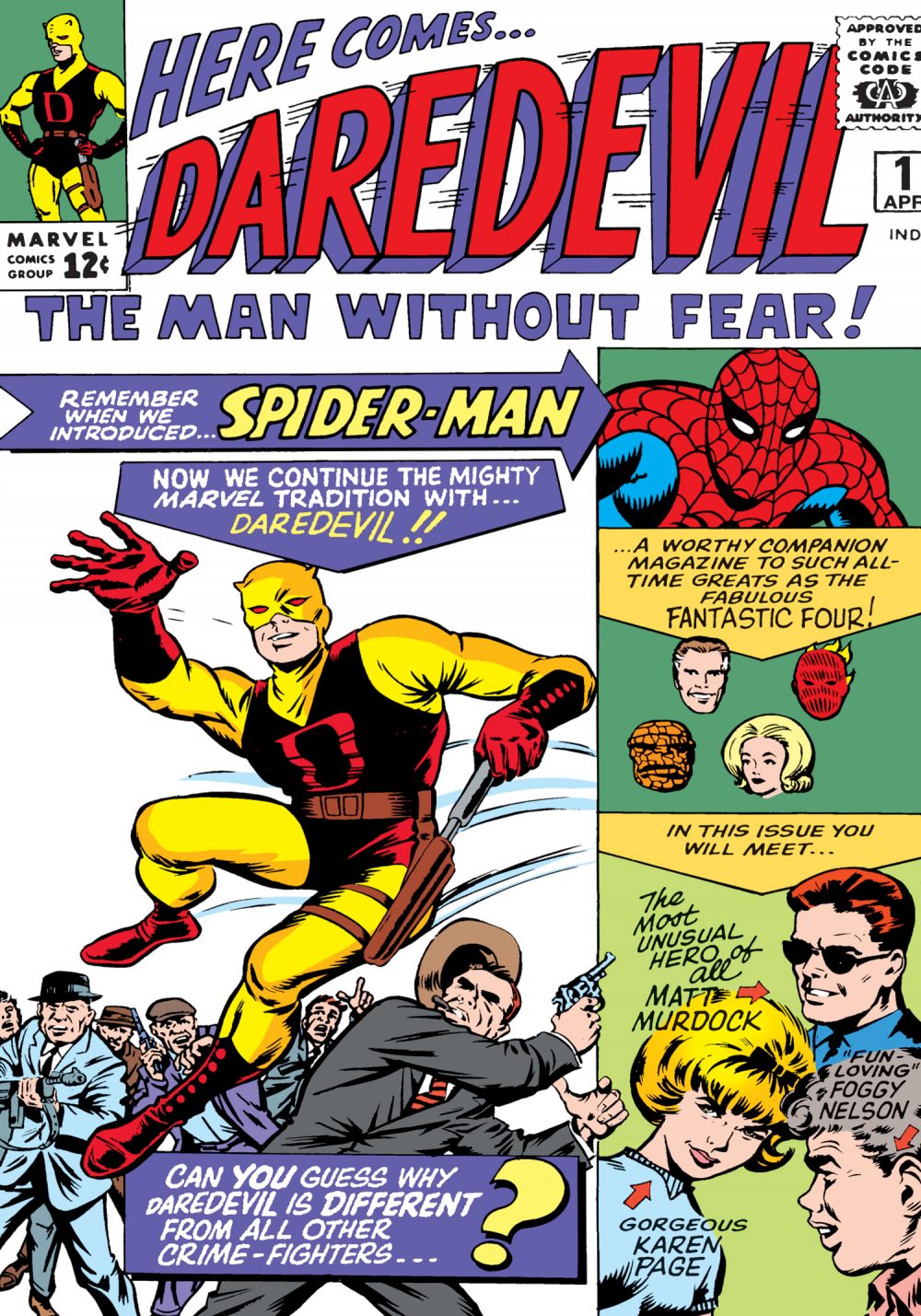 Daredevil #1, copertina di Bill Everett