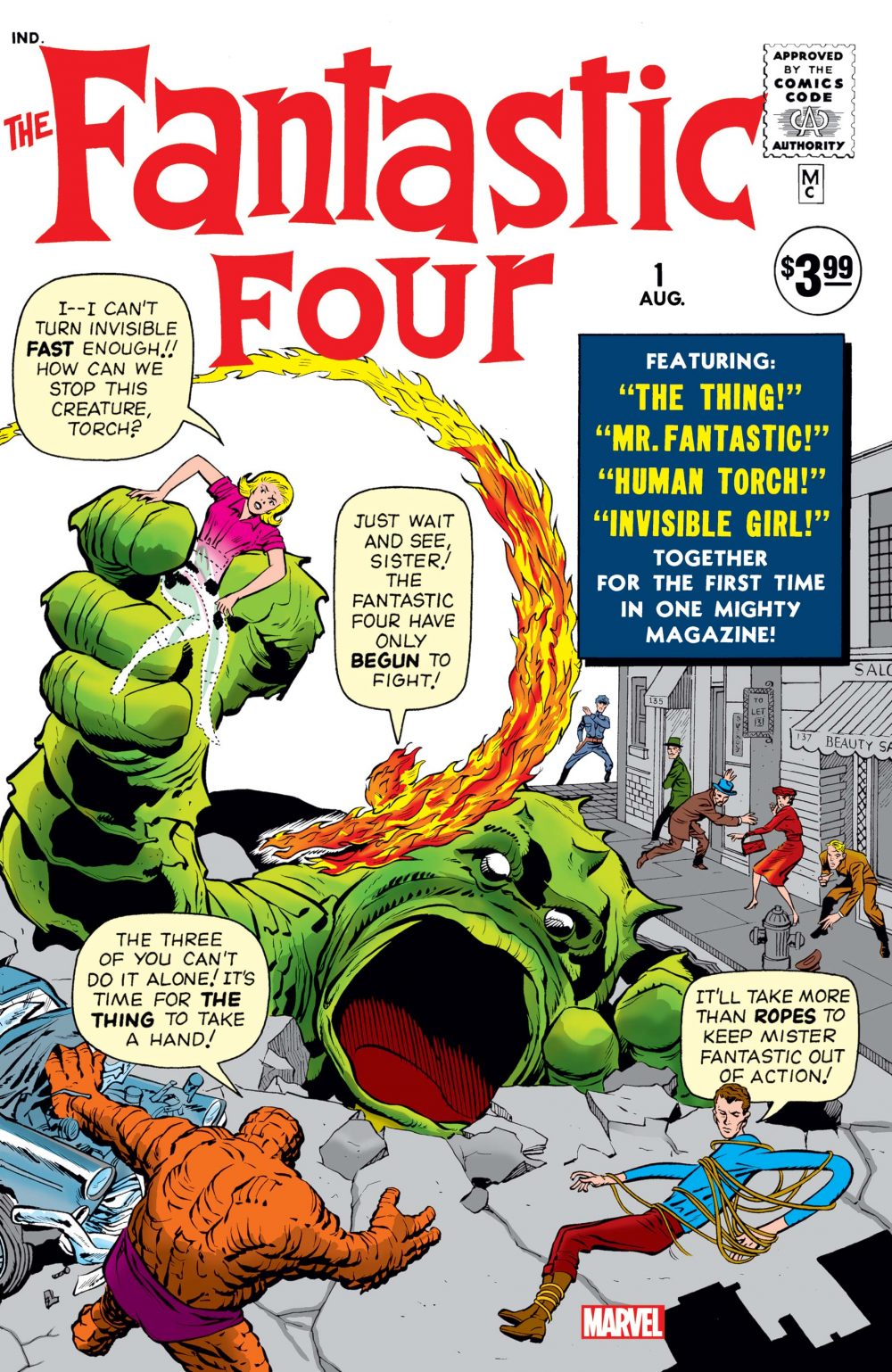 Fantastic Four #1, copertina di Jack Kirby