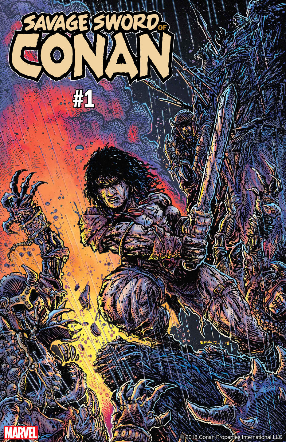 Savage Sword of Conan #1, variant cover di Kevin Eastman