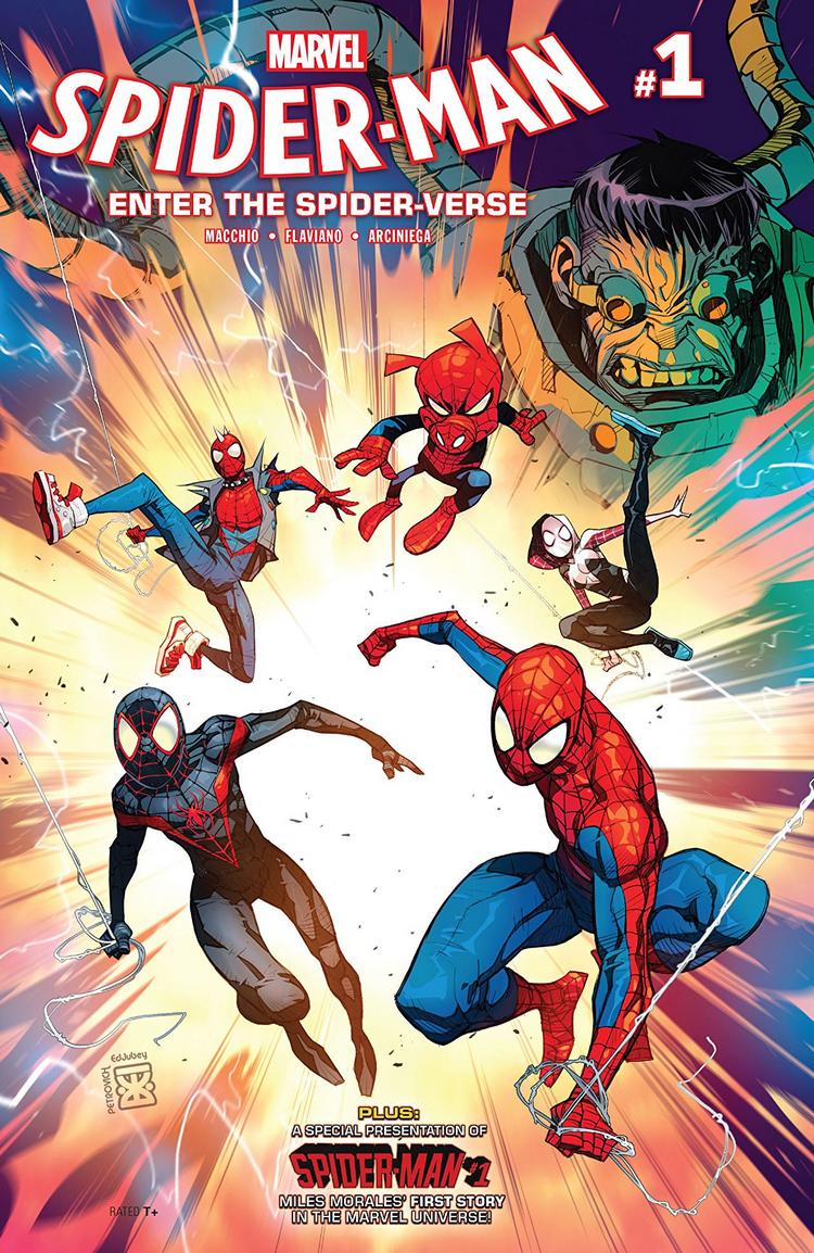 Spider-Man: Enter the Spider-Verse #1, copertina di Eduard Petrovich