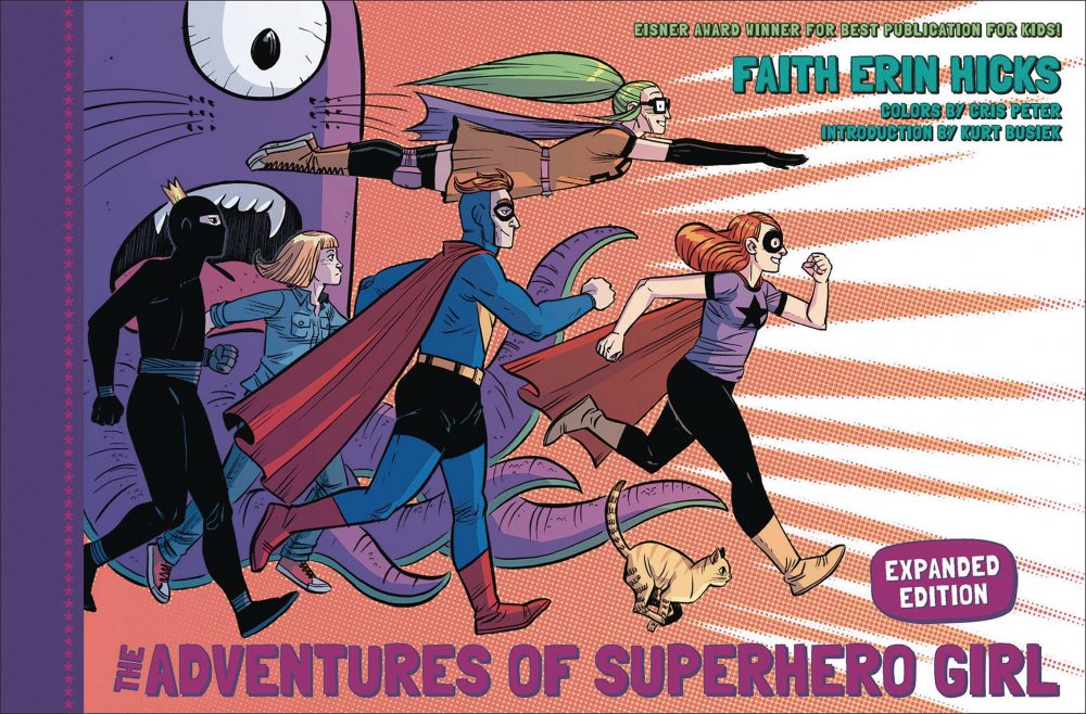 The Adventures of Superhero Girl, copertina di Faith Erin Hicks