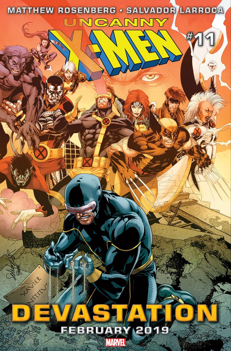 Uncanny X-Men #11, copertina di Salvador Larroca