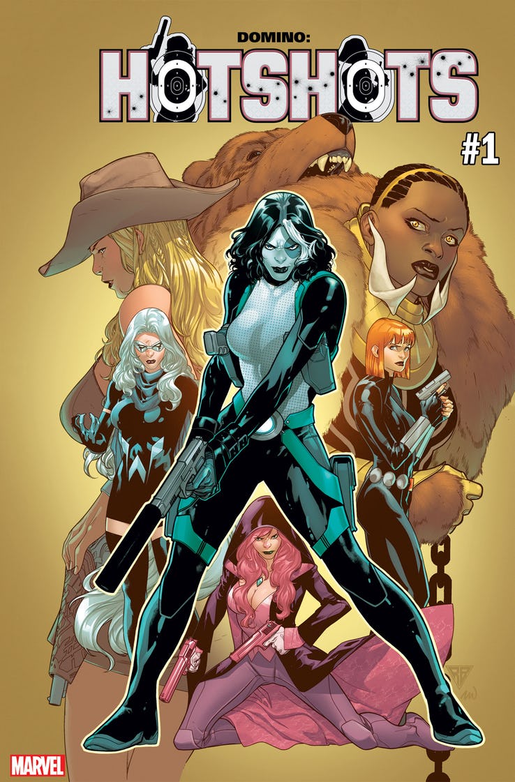 Domino: Hotshots #1, copertina di David Baldeon